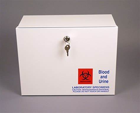 lock metal specimen box|specimen drop box.